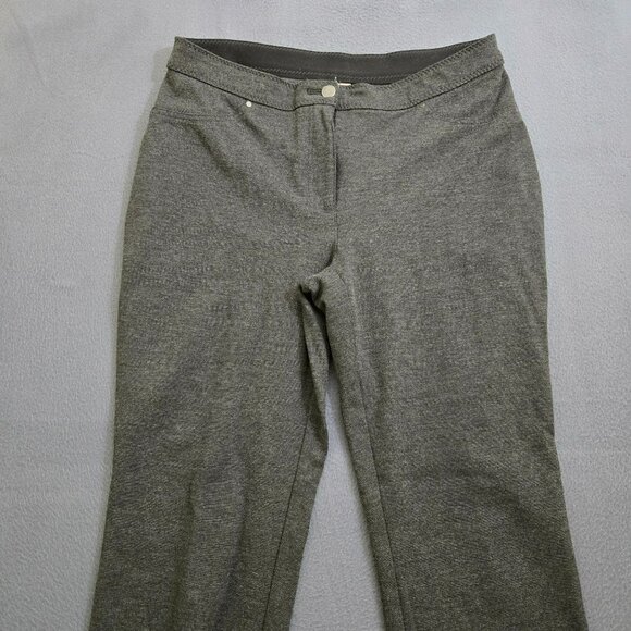 Chico's Women .5 US S/6 Dark Gray Straight Leg Stretch Pants - Picture 3 of 12